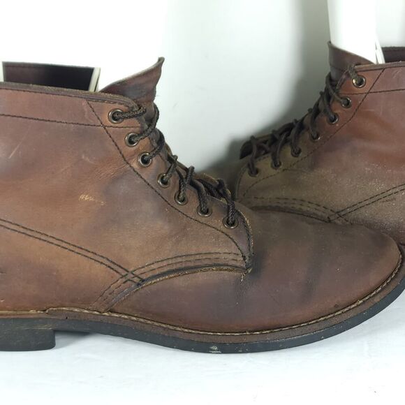 Red Wing Men\'s Merchant 8064 US10 Amber Brown Leather Lace-Up Boots BMade in USA main image 10